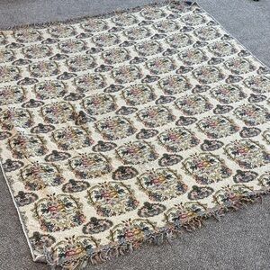 Woven tapestry blanket Floral Patterned Throw Blanket